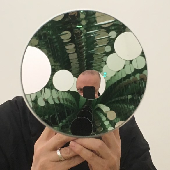 Detail from "The Passing Winter" by Yayoi Kusama (Photo by Rory Manchee)